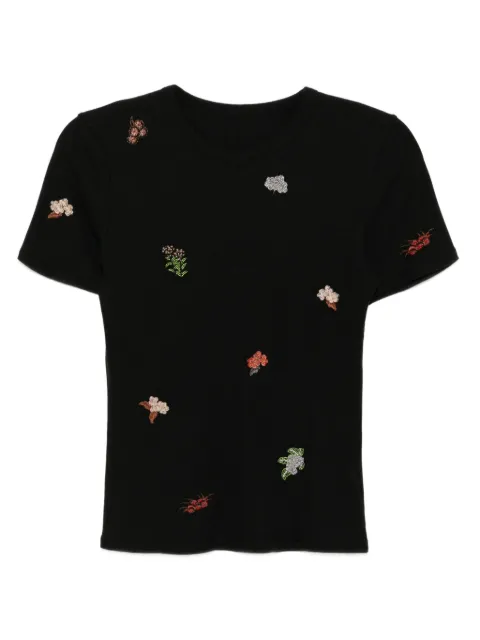 JNBY graphic-embroidered T-shirt Black 5P9112870