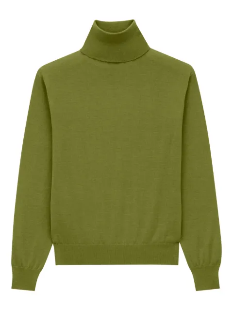 Saint Laurent turtleneck wool sweater Green 840802YAPK2