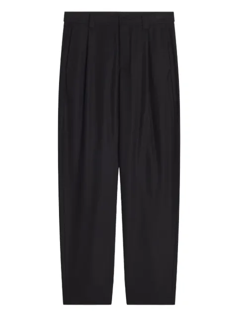 Maison Kitsuné pleated-wool trousers Black PM01102WT3017