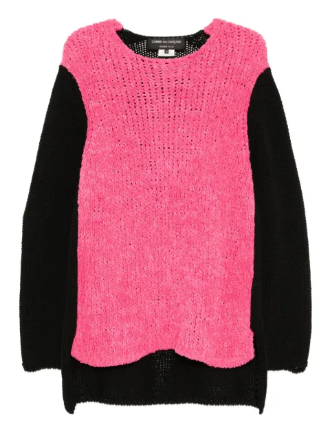 Comme des Garçons Homme Plus contrast-color jumper Pink PON005