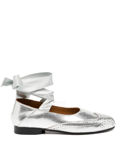 MASU wing tip ballet shoes Grey M25K6OJ004