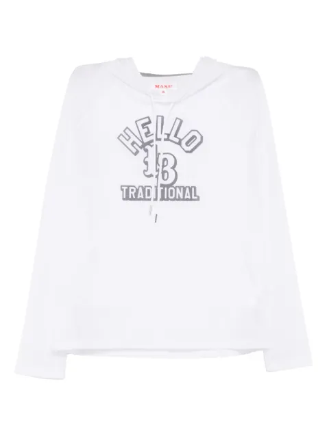 MASU clear hoodie White M25K6CS009