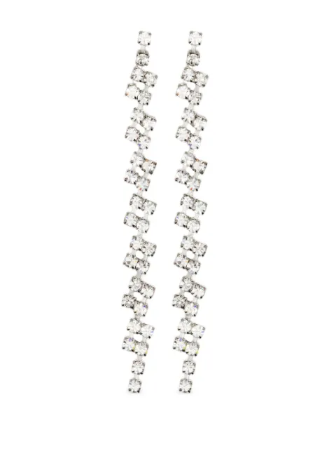 Forte Forte crystal-embellished drop earrings Silver 14189MYJEWEL