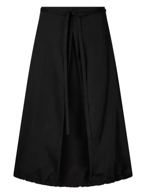 TOMBOY pleated balloon midi skirt Black 9105332101