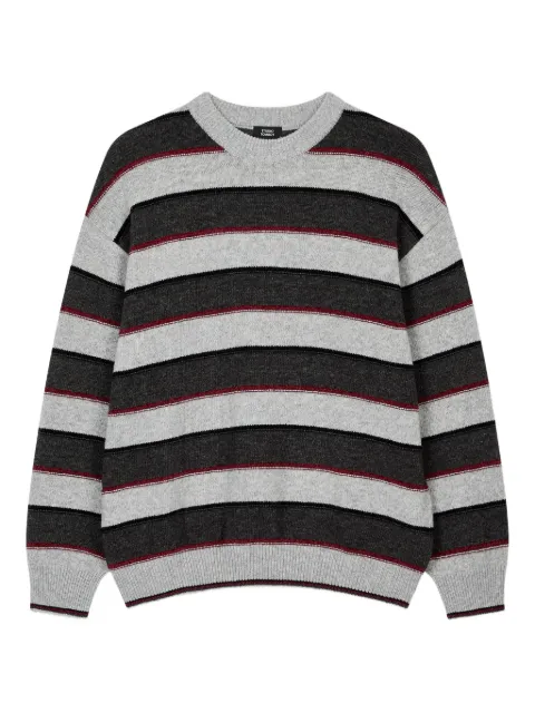 TOMBOY multi-stripes wool-blend sweater Grey 9155452113