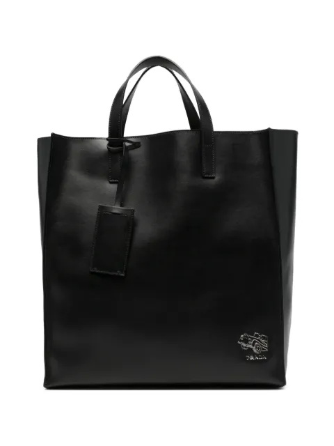 Prada leather tote bag Black VA905AASK