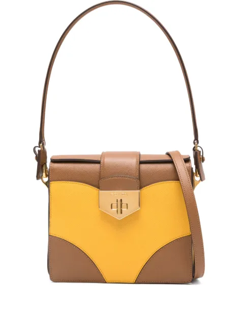 Prada panelled shoulder bag Yellow BR5045053