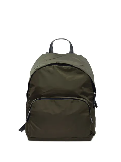 Prada logo-plaque backpack Green 2VZ066973