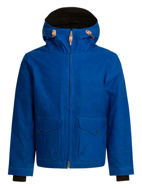 Ceccarelli hooded cotton jacket Blue 7066WXMIDBLUE