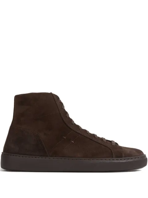 Henderson Baracco suede high-top trainers Brown BORISSL1