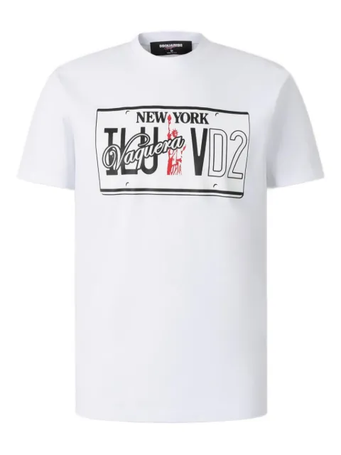 DSQUARED2 graphic-print T-shirt White S71GD1600D20020