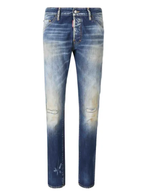 DSQUARED2 faded distressed denim jeans Blue S71LB1712D30011