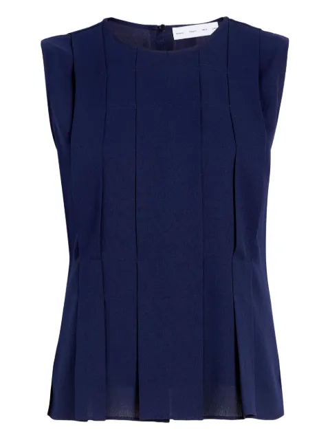Proenza Schouler White Label Makayla pleated sleeveless top Blue WL2544591BY344