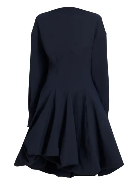 Proenza Schouler bow-detail asymmetric day dress Black R2543003BC026B
