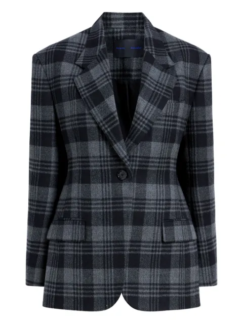 Proenza Schouler checked wool blazer Grey R2542004AW164