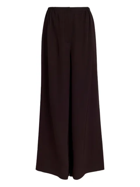 Proenza Schouler White Label elastic-waist wide-leg trousers Brown WL2546284BY345