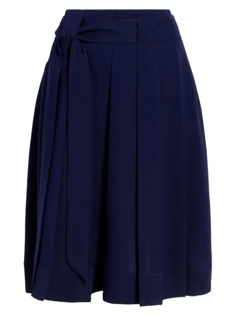 Proenza Schouler White Label Jess pleated belted skirt Blue WL2545216BY344