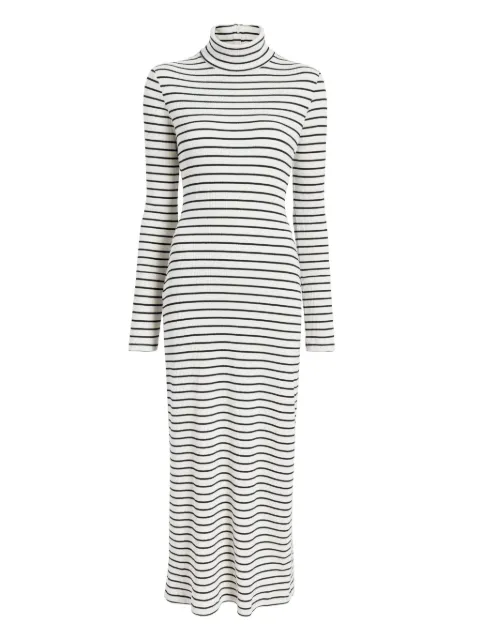 Proenza Schouler White Label Frances striped turtleneck midi dress White WL2543600JC156