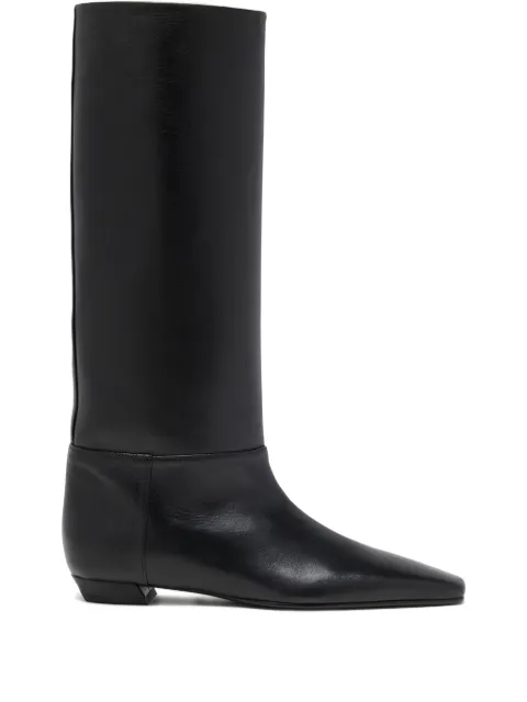 Proenza Schouler Trap leather knee-high boots Black SH254088L001FR