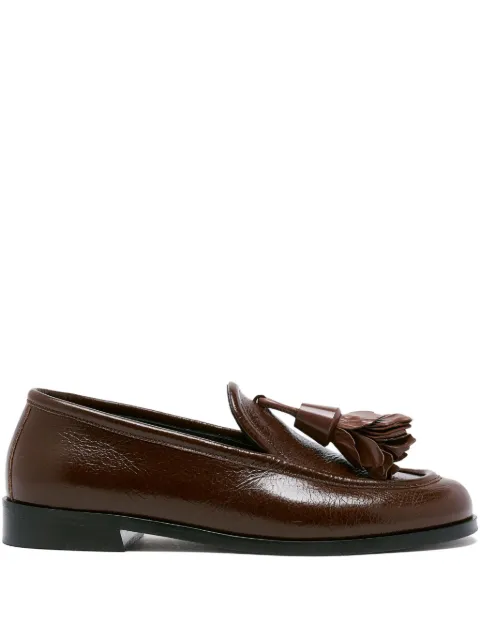Proenza Schouler tassel leather loafers Brown SH254076C012FC