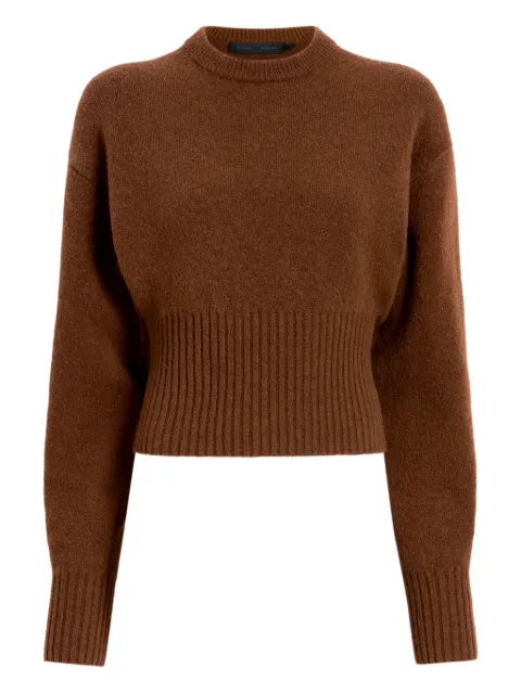 Proenza Schouler Randi ribbed-knit sweater Brown R2547290KW193