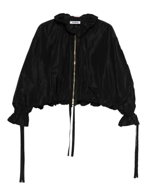 Vivetta ruffled zip-front jacket Black VS2GB0020TE086