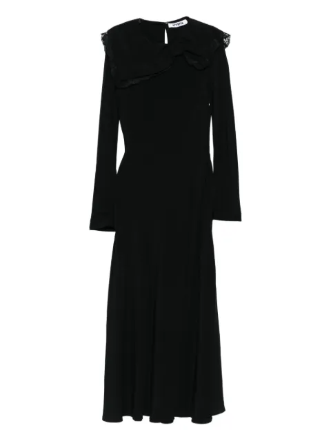 Vivetta lace-trimmed collar maxi dress Black VM2AB0247TE017