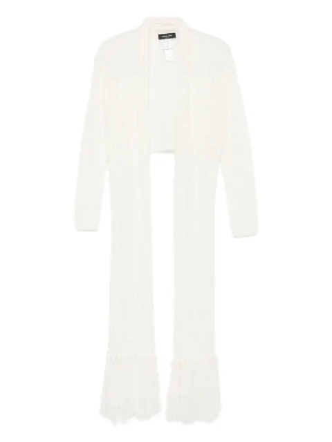 Fabiana Filippi fringe-detail open-front cardigan White MAD215F085D504