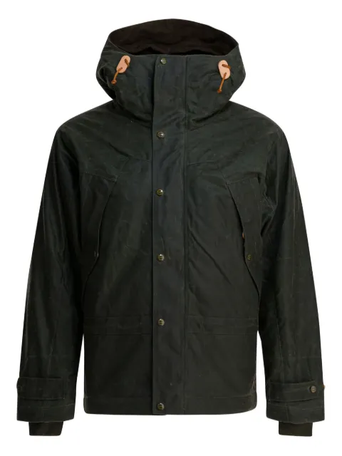 Ceccarelli panelled hooded jacket Green 7003WXDARKGREEN