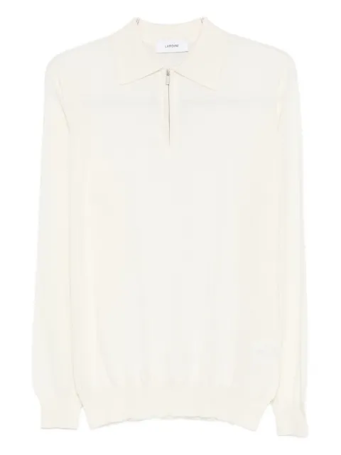 Lardini half-zip polo shirt White CNLPML60CN65020