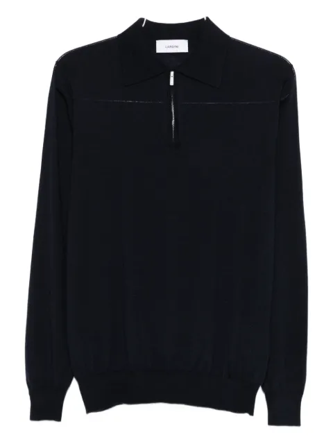 Lardini zip-fastening polo shirt Black CNLPML60CN65020
