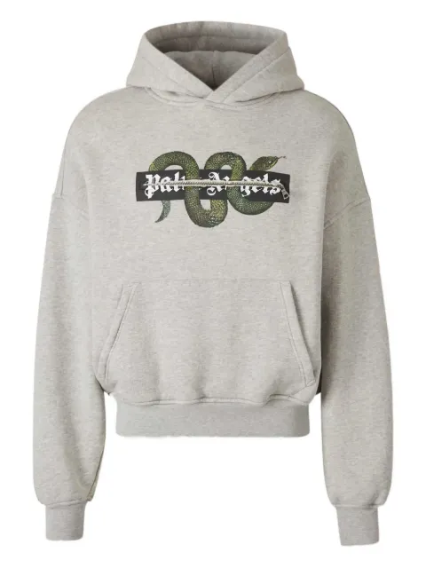 Palm Angels kangaroo-pockets hoodie Grey PMBB17GF25FLE001