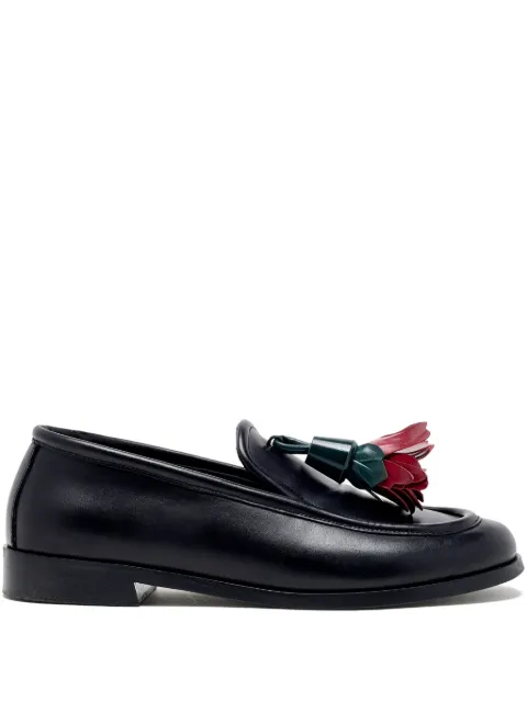 Proenza Schouler flower-embellished loafers Black SH254076C013FC