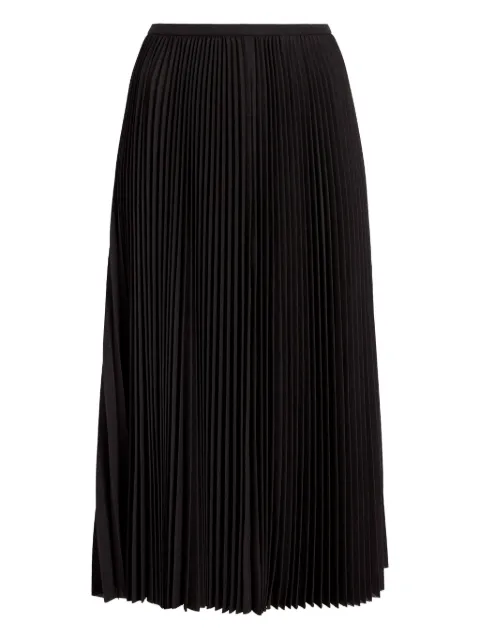 Proenza Schouler straight-waistband midi pleated skirt Brown R2545003JY108