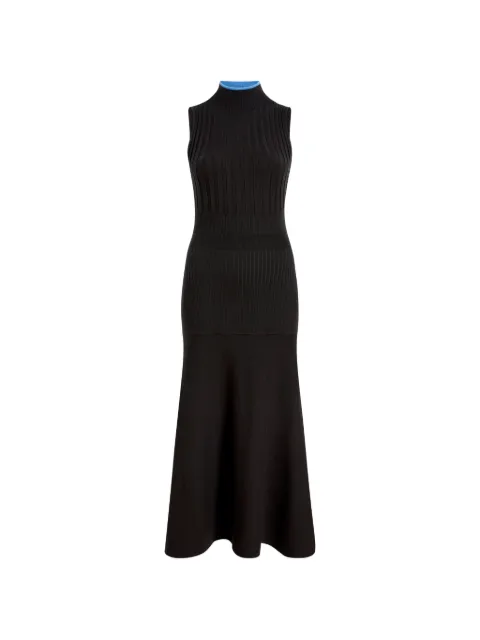 Proenza Schouler White Label Ezme ribbed-knit dress Black WL2547628KY337