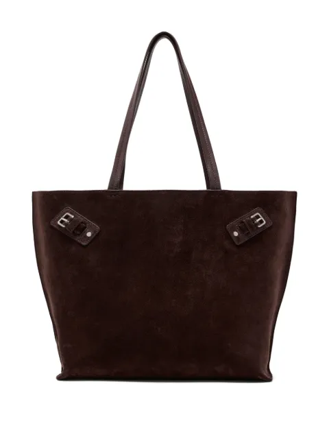 Proenza Schouler large Days buckle-detail suede tote bag Brown HB251082
