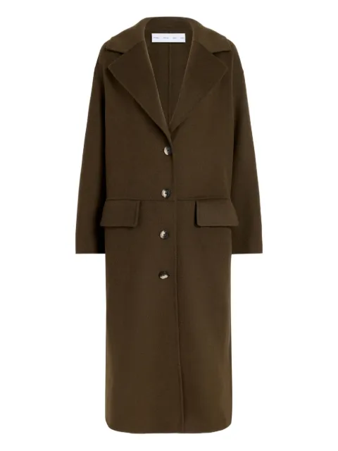 Proenza Schouler White Label Tammy button-fastening patch-pocket coat Brown WL2541027AW123