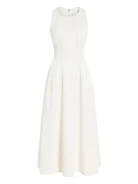Proenza Schouler White Label Bronwyn pleated sleeveless midi dress White WL2543575BY345