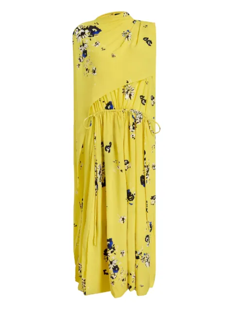 Proenza Schouler draped floral-print midi dress R2543002BYP297S