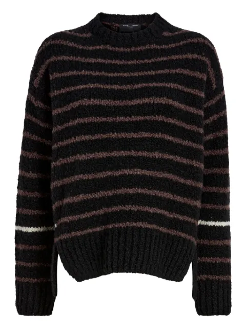 Proenza Schouler White Label Leonie striped wool sweater Black WL2547641KW198