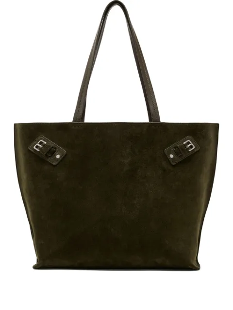 Proenza Schouler buckle-detail suede tote bag Green HB251082C012S