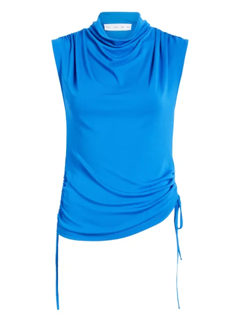 Proenza Schouler White Label Elna cowl-neck drawstring top Blue WL2544595JY127