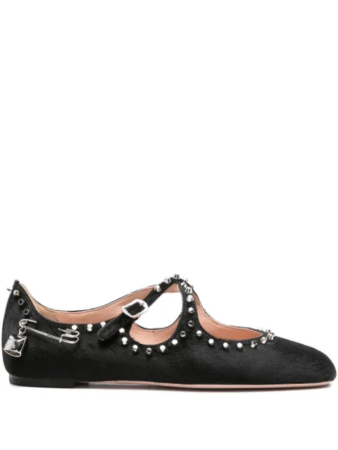 Bally leather ballet flats Black WA0526FU003