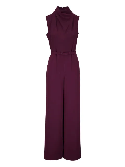 Adam Lippes cowl-neck belted jumpsuit Red F25744SE