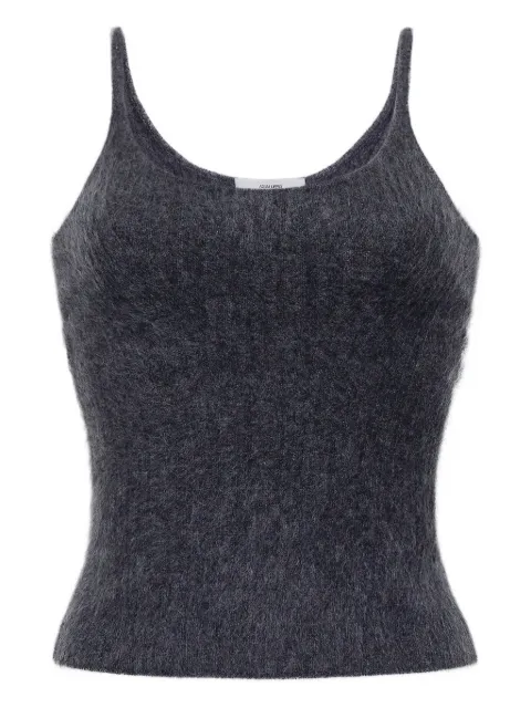 Adam Lippes brushed cashmere spaghetti-strap top Grey F25602BC