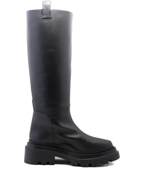 Plan C zip-detail platform boots Black STCSF51G05LV069