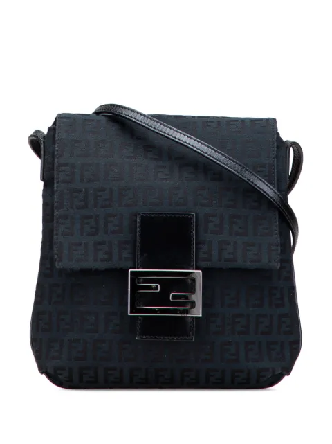 Fendi Pre-Owned 2010-2025 Zucchino Canvas crossbody bag Blue GYLBUCVK5MMFAUP2