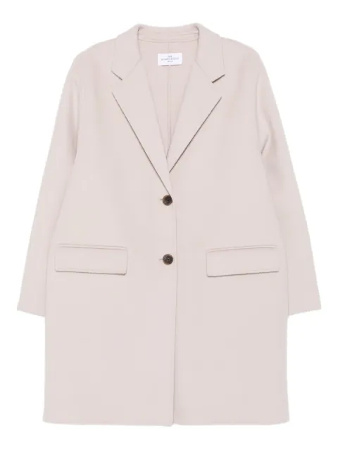 THE DYNAMIS STUDIO button-fastening patch-pocket coat Pink OXFORDLGM105