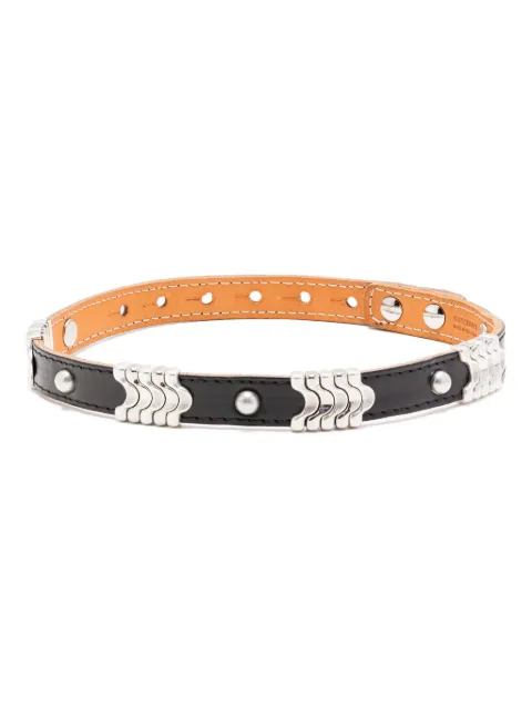 OUR LEGACY Cowboy wrap around necklace Black A4258WBC