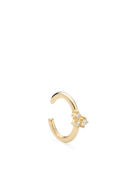 We by WHITEbIRD 18K yellow gold Aurore diamond earcuff Gold WBEARAUROJ3DIA